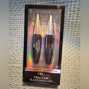 FQÜ Fiber Lash Black Mascara Duo - Black